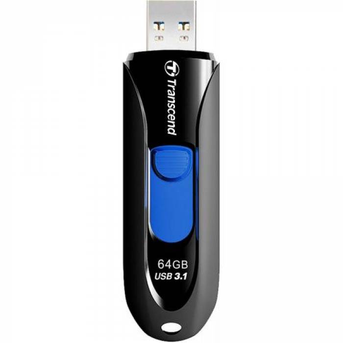 Stick memorie Transcend JetFlash 790, 64GB, USB 3.1, Black