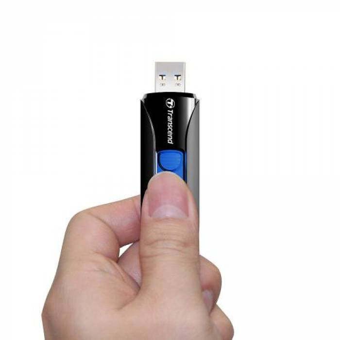 Stick memorie Transcend JetFlash 790, 64GB, USB 3.1, Black