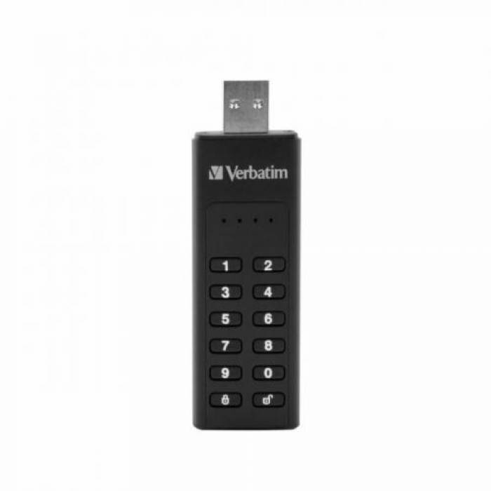 Stick memorie Verbatim Keypad Secure, 32GB, USB 3.0, Black