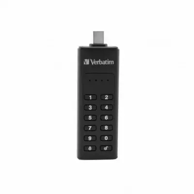 Stick memorie Verbatim Keypad Secure, 64GB, USB-C, Black
