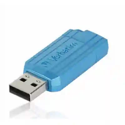 Stick Memorie Verbatim PinStripe 49068, 16GB, USB 2.0, Caribbean Blue