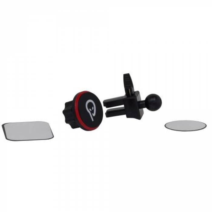 Suport auto magnetic Spacer SPCH-MAG-CLIPS, Black