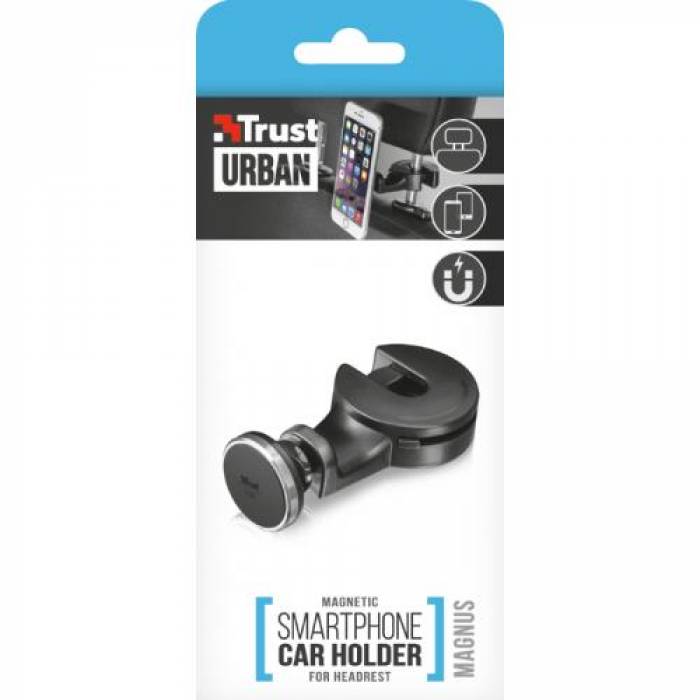 Suport auto magnetic Trust 22586, Black