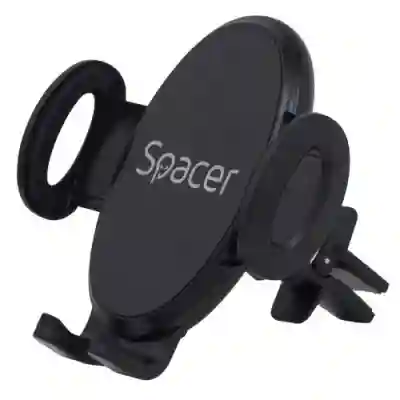 Suport auto Spacer SPCH-GRV-CLIPS, Black