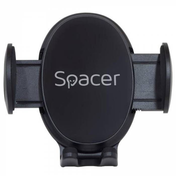 Suport auto Spacer SPCH-GRV-CLIPS, Black