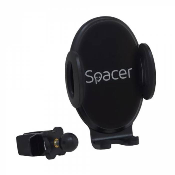 Suport auto Spacer SPCH-GRV-CLIPS, Black