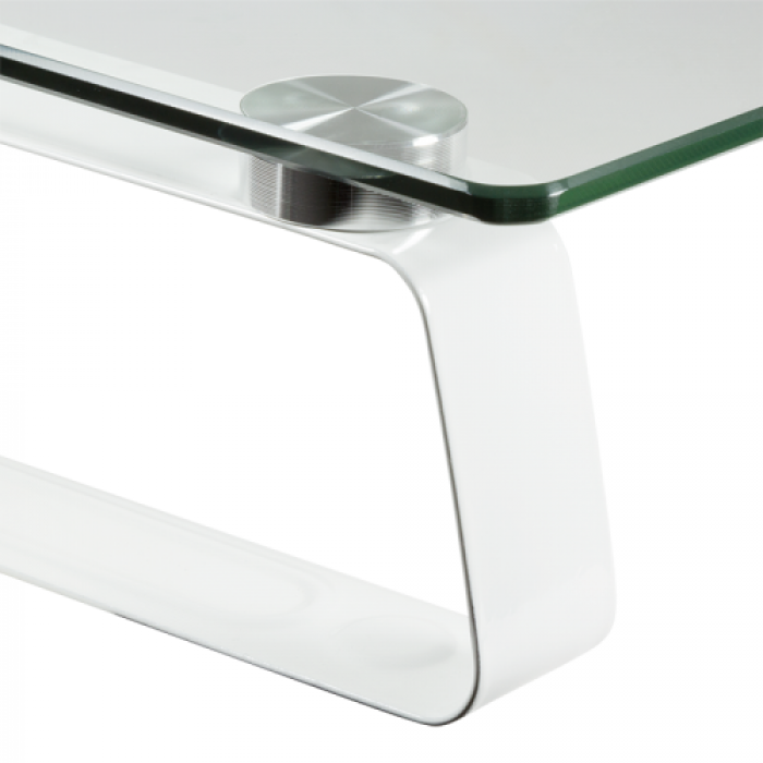 Suport monitor LogiLink Glass tabletop, White