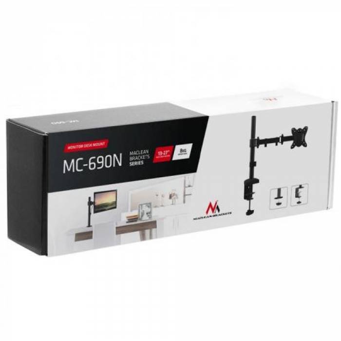 Suport monitor Maclean MC-690, 13-27inch, Black
