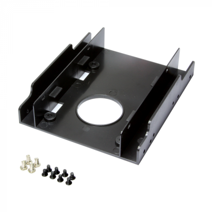 Suport montare HDD LogiLink AD0010, 2x HDD, 2.5inch in bay de 3.5inch