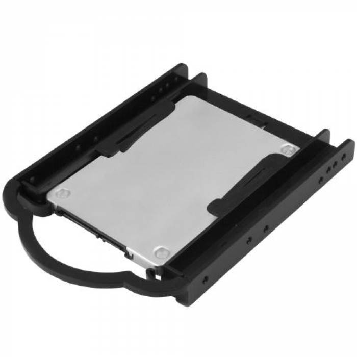 Suport montare SSD/HDD Startech BRACKET125PT, 2.5/3.5inch, Black
