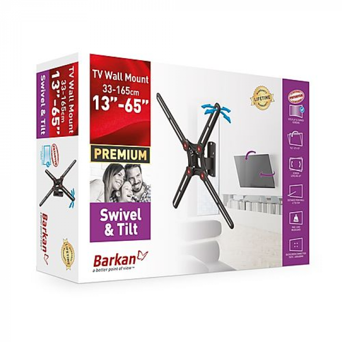 Suport TV Barkan BM320, 13 - 65inch, Black