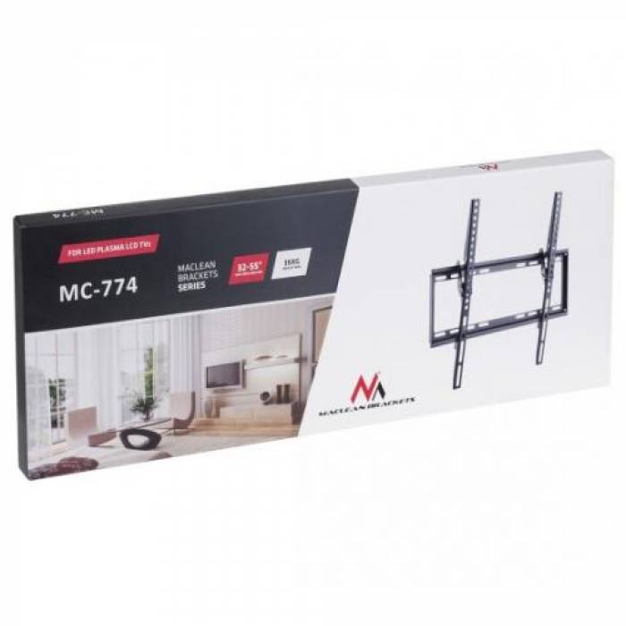 Suport TV Maclean MC-774, 32-55inch, Black
