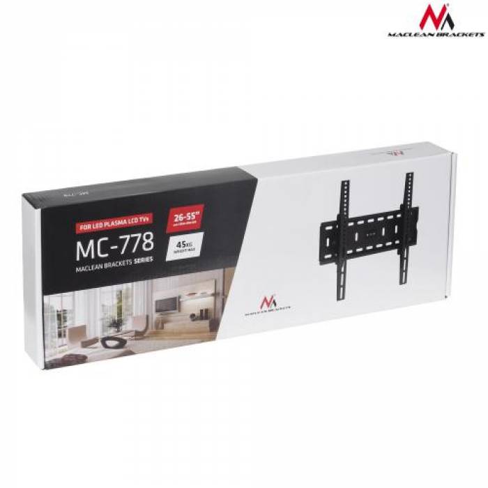 Suport TV Maclean MC-778, 26-55inch, Black