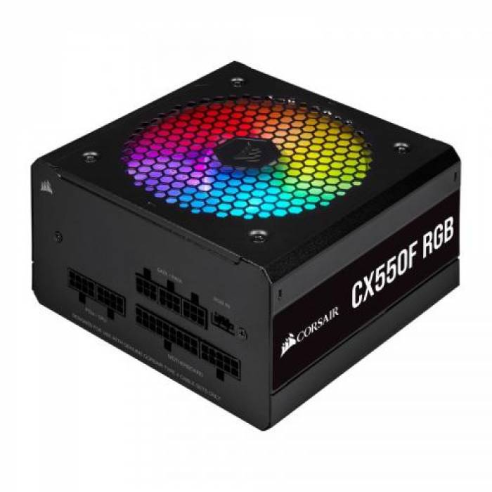 Sursa Corsair CXF Series CX550F RGB Black, 550W