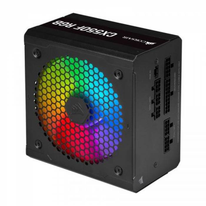 Sursa Corsair CXF Series CX550F RGB Black, 550W