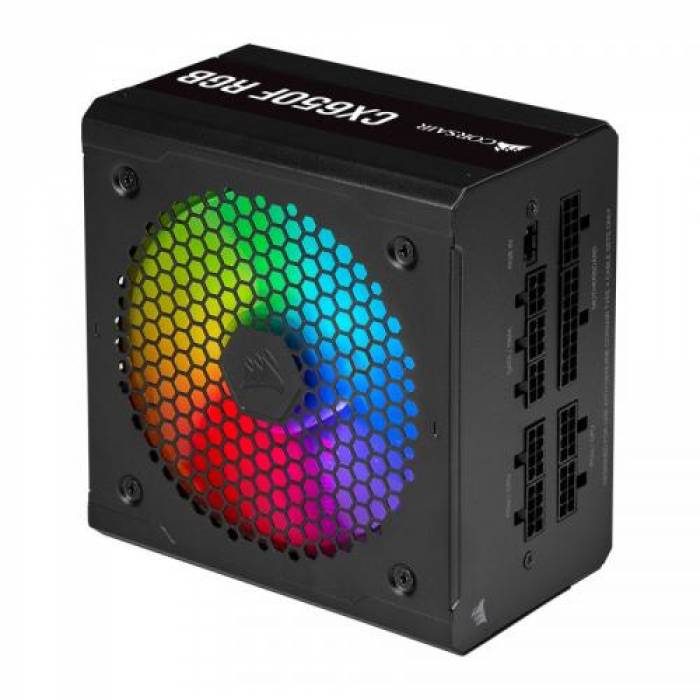 Sursa Corsair CXF Series CX650F RGB Black, 650W