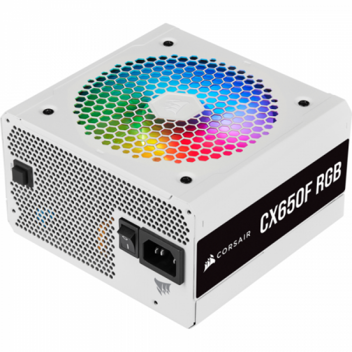 Sursa Corsair CXF Series CX650F RGB White, 650W