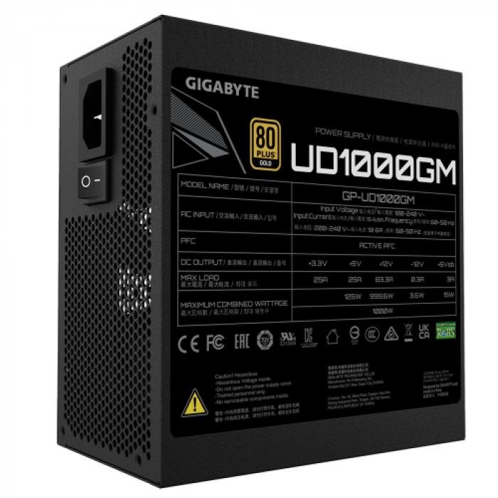 Sursa Gigabyte GP-UD1000GM, 1000W