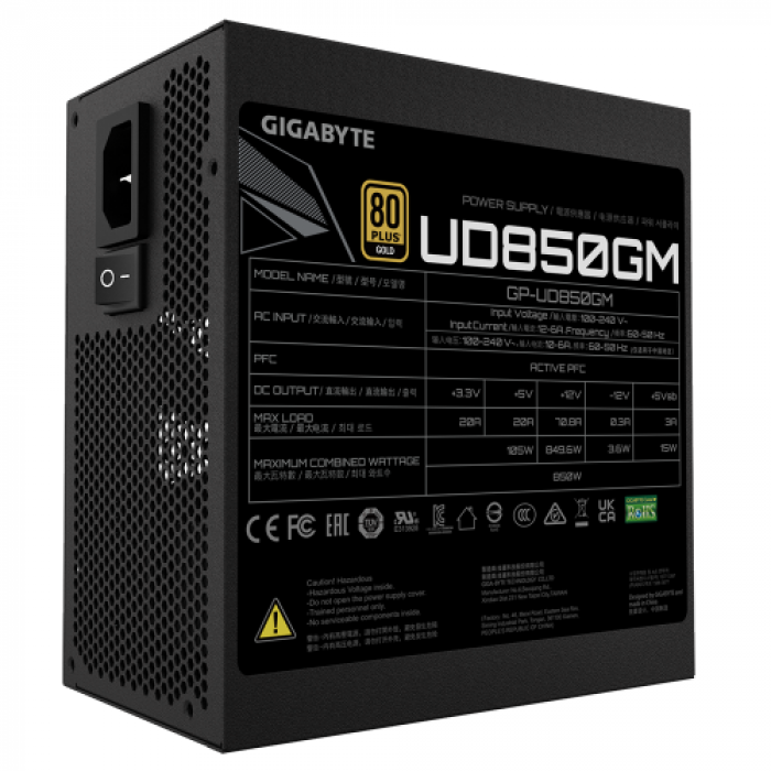 Sursa Gigabyte GP-UD850GM, 850W