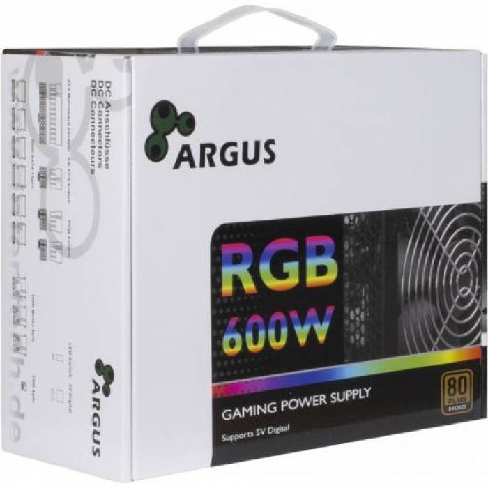 Sursa Inter-Tech Argus RGB-600 II, 650W