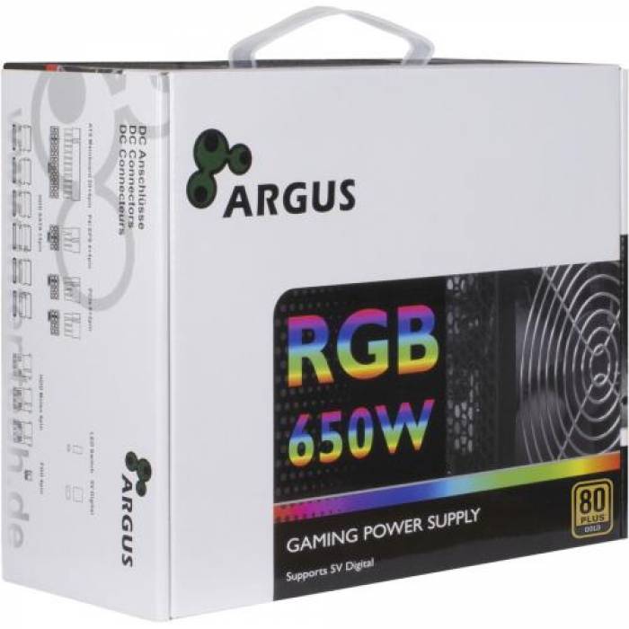 Sursa Inter-Tech Argus RGB-650 II, 650W