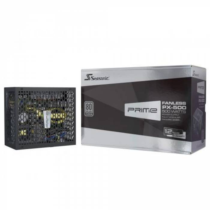 Sursa Seasonic PRIME Fanless PX Series PX-500, 500W