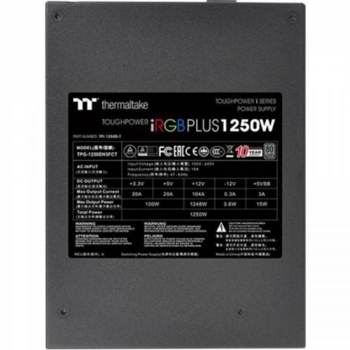 Sursa Thermaltake Toughpower iRGB PLUS, 1250W