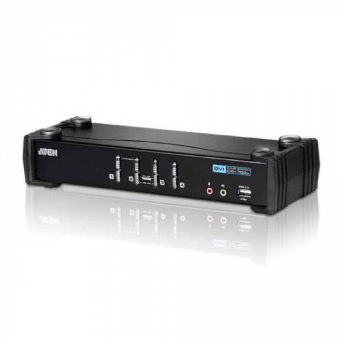 Switch ATEN CS1764A, 4x DVI, Black