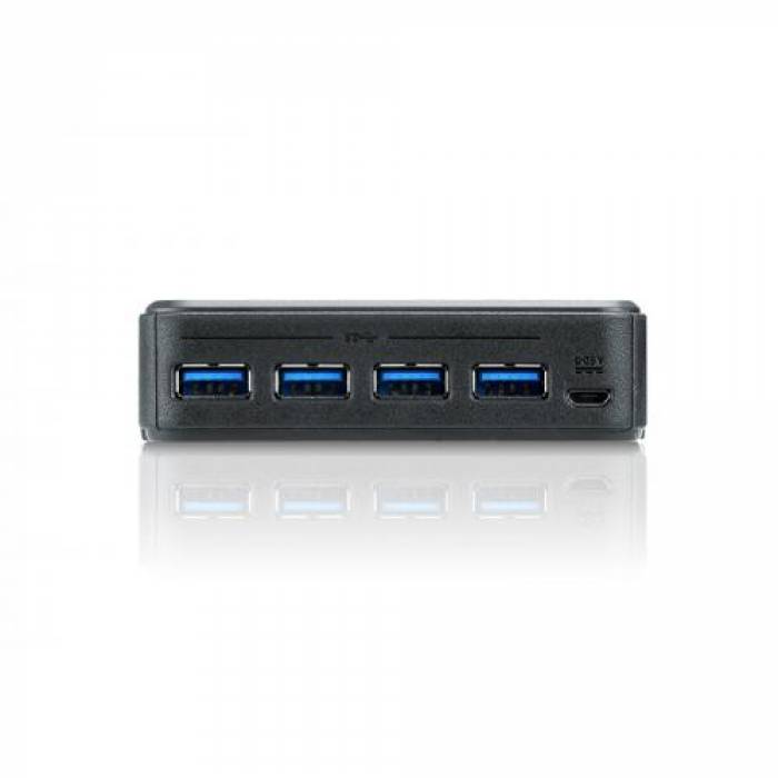 Switch ATEN US234-AT, 4x USB 3.0, 2x USB-B female, Black