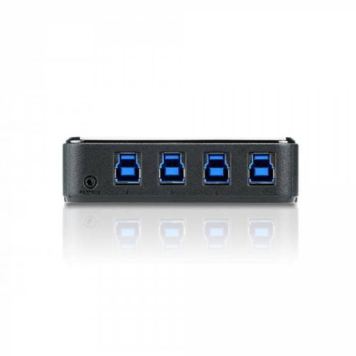 Switch ATEN US434-AT, 4x USB 3.0, 4x USB-B female, Black