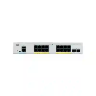 Switch Cisco C1000-16P-2G-L, 16 porturi, PoE