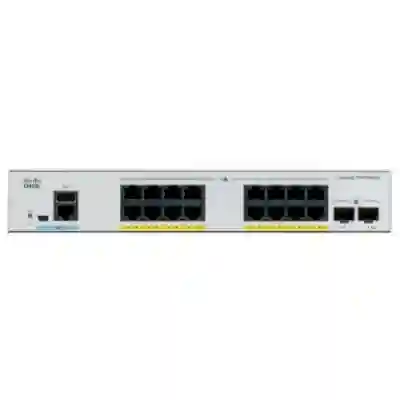 Switch Cisco C1000-16P-E-2G-L, 16 porturi