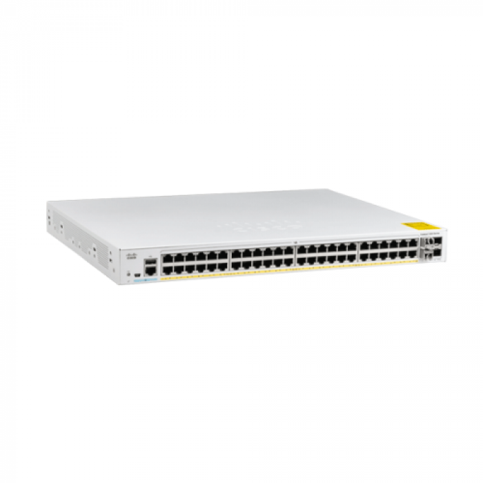 Switch Cisco C1000-48P-4X-L, 48 porturi, PoE