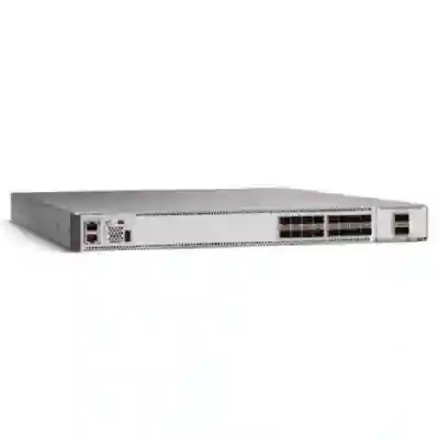Switch Cisco C9500-16X-2Q-E, 16 porturi + Modul Cisco 2 porturi 40G Bundle 