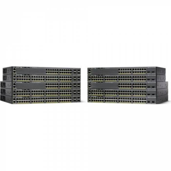 Switch Cisco Catalyst 2960X-24TD-L, 24 ports + 2 x SFP LAN Base, Layer 2, Full managed