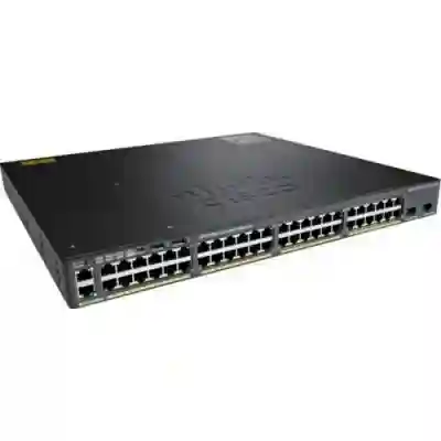 Switch Cisco Catalyst 2960X-24TS-L 24 Ports +4 SFP LAN Base, Management Stacking, Stacking Kit optional