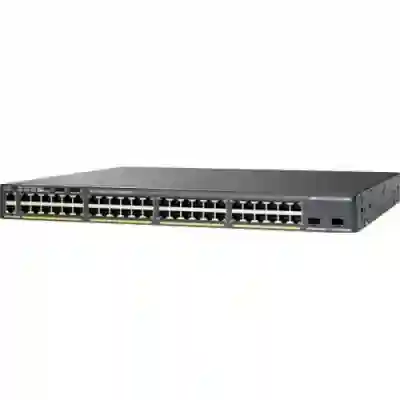 Switch Cisco Catalyst 2960X-48LPS-L, 48 porturi, PoE