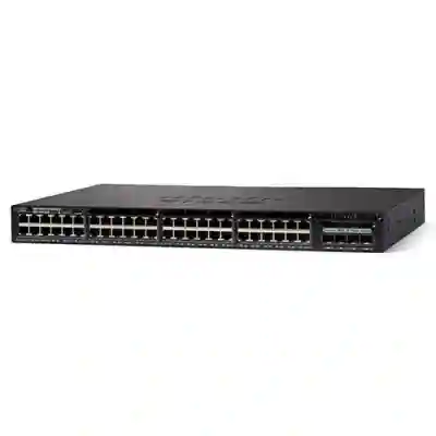 Switch Cisco Catalyst 3650-48FD-S, 48 porturi, PoE