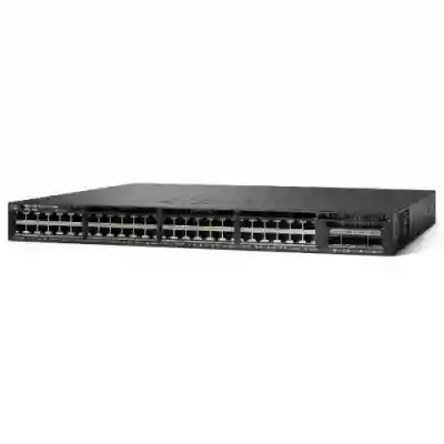 Switch Cisco Catalyst 3650-48FS-S, 48 porturi, PoE
