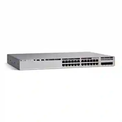 Switch Cisco Catalyst 9200L-24P-4X-E, 24 porturi, PoE+