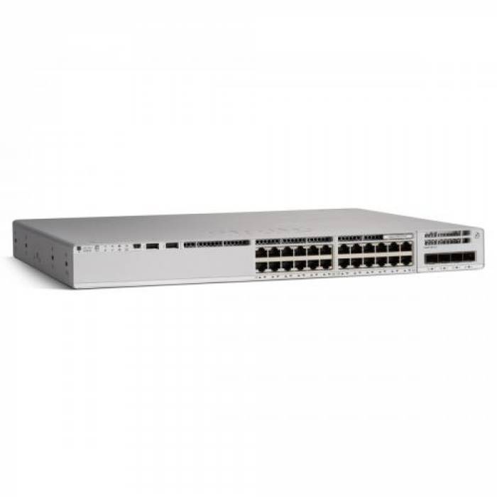 Switch Cisco Catalyst C9200-24P-A, 24 porturi, PoE+