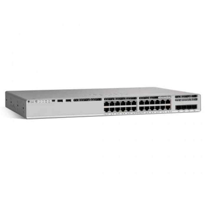 Switch Cisco Catalyst C9200L-24P-4G-A, 24 porturi, PoE