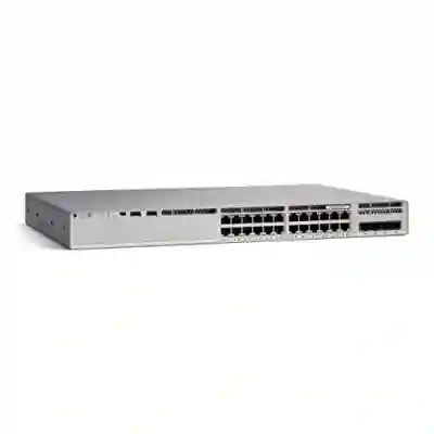 Switch Cisco Catalyst C9200L-24P-4X-E, 24 porturi, PoE+