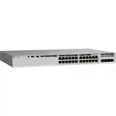 Switch Cisco Catalyst C9200L-24T-4G-A, 24 porturi, 4 x SFP
