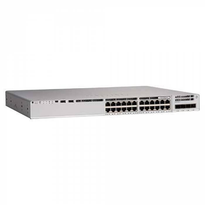 Switch Cisco Catalyst C9200L-24T-4X, 24 porturi