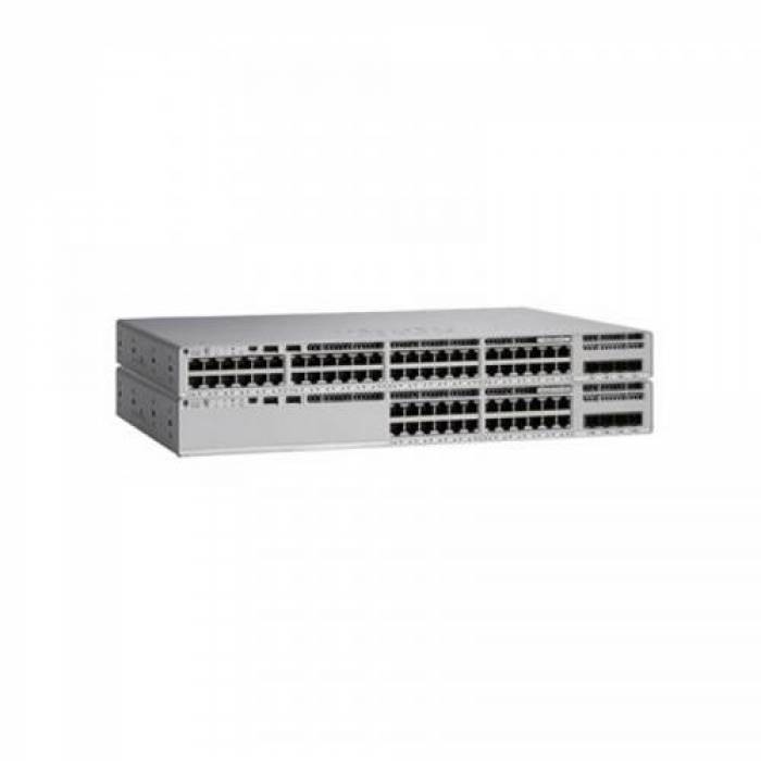 Switch Cisco Catalyst C9200L-48P-4X-A, 48 porturi, PoE+