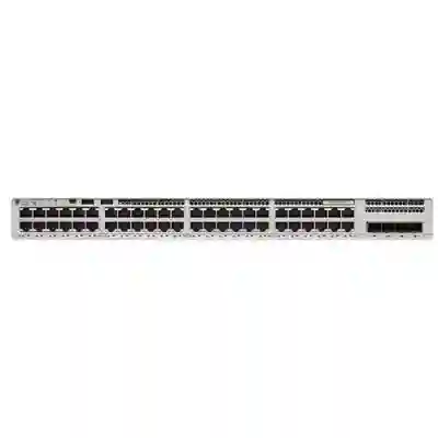 Switch Cisco Catalyst C9200L-48P-4X-E, 48 porturi, PoE