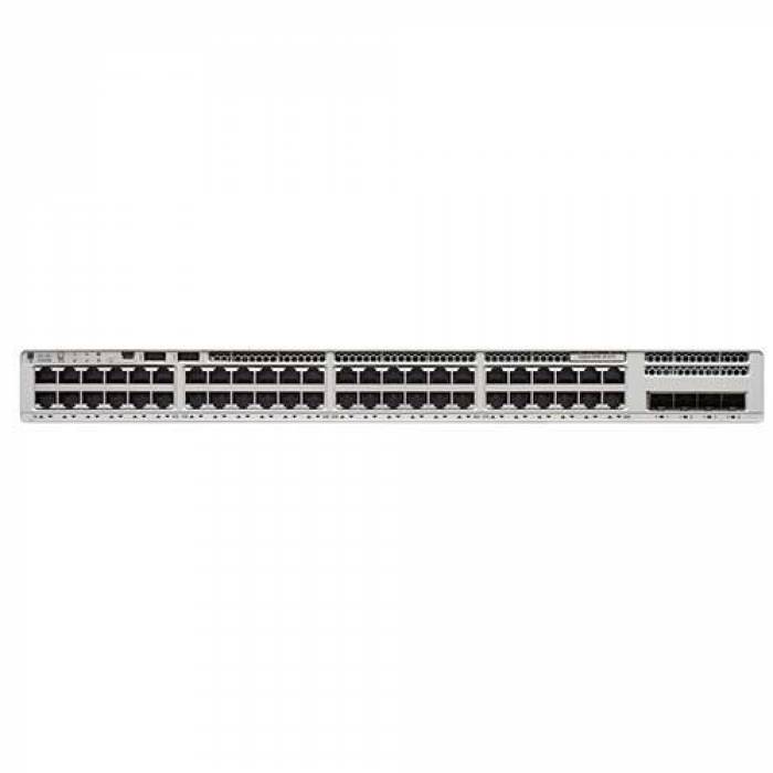 Switch Cisco Catalyst C9200L-48P-4X-E, 48 porturi, PoE