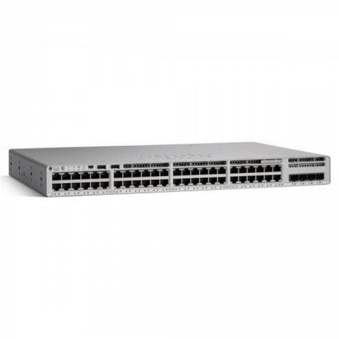 Switch Cisco Catalyst C9200L-48PL-4G-E, 48 porturi, PoE