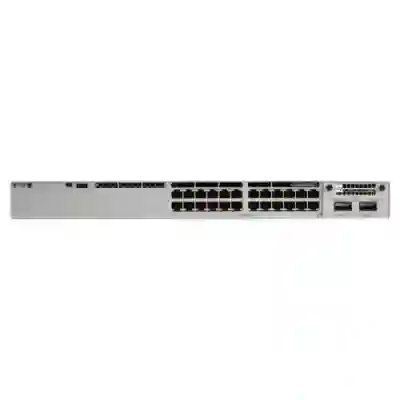 Switch Cisco Catalyst C9300-24U-A, 24 porturi, PoE